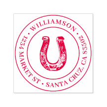 Landelijk Rustiek Hoefijzer Rond Terugkeeradres