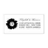 Landelijk Rustiek Zonnebloem Retouradres Zelfinktende Stempel (Design)