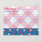 Landelijk Shabby Chic Bloem- en Streepjespatroon P (Voorkant)