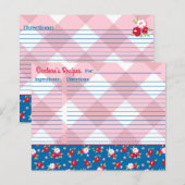 Landelijk Shabby Chic Bloem- en Streepmotief Perso (Voorkant / Achterkant)