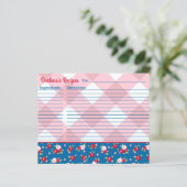 Landelijk Shabby Chic Bloem- en Streepmotief Perso (Staand voorkant)