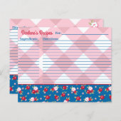 Landelijk Shabby Chic Bloem- en Streeppatroon Pers (Voorkant / Achterkant)