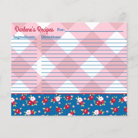 Landelijk Shabby Chic Bloem- en Streeppatroon Pers (Voorkant)