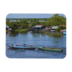 Landelijk tafereel, Tonle Sap-meer, Siem Reap, Ang Magneet