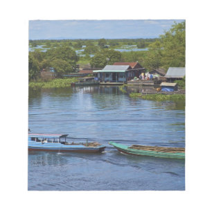 Landelijk tafereel, Tonle Sap-meer, Siem Reap, Ang Notitieblok