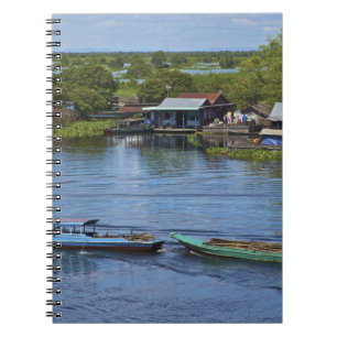 Landelijk tafereel, Tonle Sap-meer, Siem Reap, Ang Notitieboek