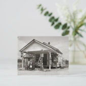 Landelijk tankstation, 1939 briefkaart (Staand voorkant)