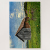 Landelijk toneel met schuur legpuzzel (Verticaal)