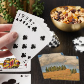 Landelijk Toscane cipressenbomen Pokerkaarten (Insitu)