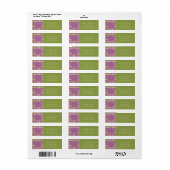 Landelijk Tuin Bruiloft Retouradreslabel Etiket (Full Sheet)