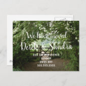 Landelijk uitzicht Adreswijziging verhuisd naar hu Aankondigingskaart (Voorkant / Achterkant)