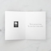 Landelijk uitzicht uit kerkraam voor papa kaart (Binnen)