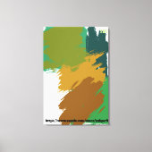 Landelijk veld abstracte kunst door ZMJ Canvas Afdruk (Voorkant)
