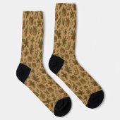 Landelijk, vintage kerstpatroon sokken (Rechts)