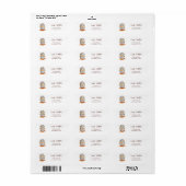 Landelijk vogelnest retouradres etiket (Full Sheet)