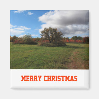 Landelijk vredige landschapsfotografie Kerstmis Magneet