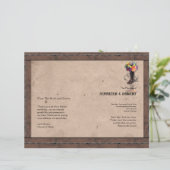 Landelijk Western-Barbed Wire Weddenprogramma (Staand voorkant)