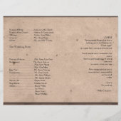 Landelijk Western-Barbed Wire Weddenprogramma (Achterkant)