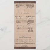 Landelijk Western-Barbed Wire Weddenprogramma Programmakaart (Achterkant)