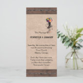 Landelijk Western-Barbed Wire Weddenprogramma Programmakaart (Staand voorkant)