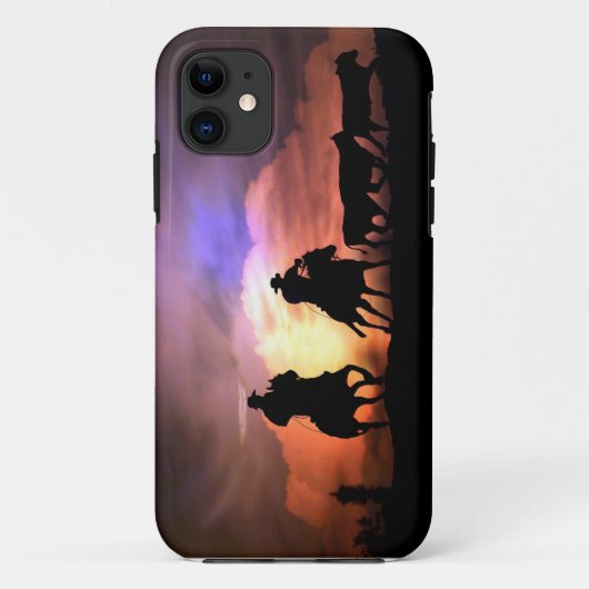Landelijk Western cowboy-vedertand Case-Mate iPhone Case (Achterkant)