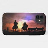 Landelijk Western cowboy-vedertand Case-Mate iPhone Case (Achterkant (horizontaal))