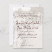 Landelijk Western paard Corral Wedding Invitatie Kaart (Achterkant)