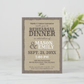 Landelijk Western rustiek repetitiediner Kaart (Staand voorkant)