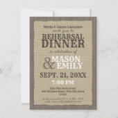 Landelijk Western rustiek repetitiediner Kaart (Voorkant)