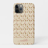 Landelijk Westers Handgetekend Patroon met Schrift Case-Mate iPhone Case (Achterkant)
