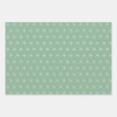 Landelijk wit kerstdorp inpakpapier vel (Voorkant 2)