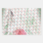 Landelijk wit kerstdorp inpakpapier vel (Voorkant)