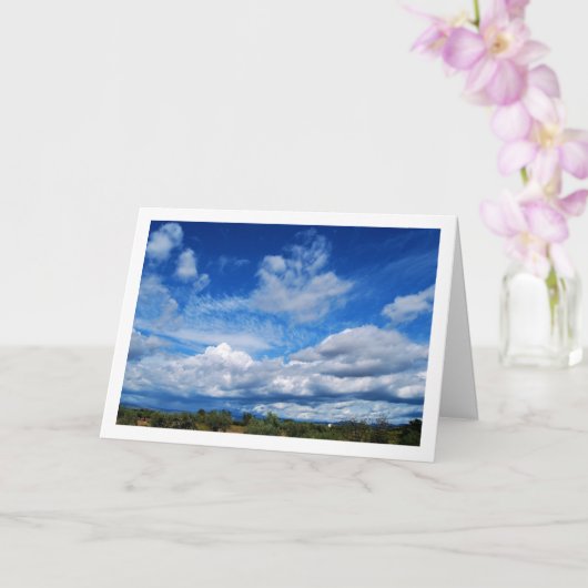 Landelijk wolkenlandschap kaart (Orchidee)