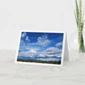 Landelijk wolkenlandschap kaart (Voorkant)