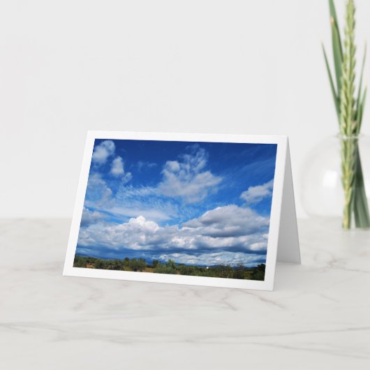 Landelijk wolkenlandschap kaart (Voorkant)