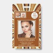 Landelijk Zakelijk Logo Nagelstudio Foto Collage Badge (Voorzijde)