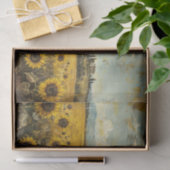 Landelijk Zonnebloemveld Vervallen Decoupage Tissuepapier (Geschenk)
