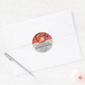 Landelijke aardbei-jam pot label (Envelop)