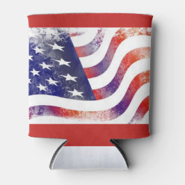 Landelijke Amerikaanse Vlag Blikkoeler Blikjeskoeler