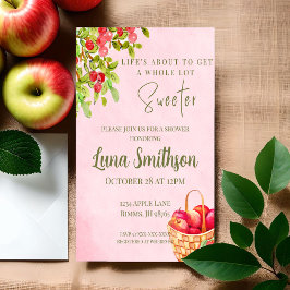 Landelijke Appelmand Douche Uitnodiging – Rode App