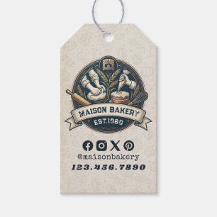 Landelijke Bakkerij Winkel Gebak Dessert Zoete Taa Cadeaulabel