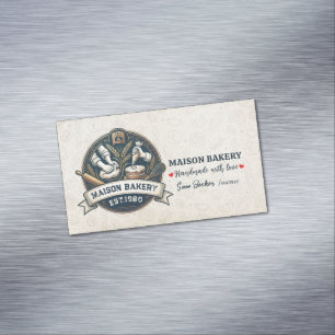 Landelijke Bakkerij Winkel Gebak Dessert Zoete Taa Magnetisch Visitekaartje