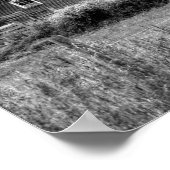 Landelijke Barn Clouds in Zwart-wit Poster (Hoek)