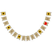 Landelijke Barn Sunflower Weddenschap Datum Vlaggetjes (Alle)