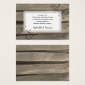 Landelijke Barn Wood Flowers Weddenschap liefdadig Visitekaartjes (Voorkant /achterkant)