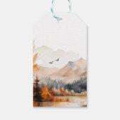 Landelijke Berg Herfst Beerige Dank Je Wel Cadeaulabel (Achterkant)