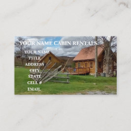 Landelijke bergcabin visitekaartje