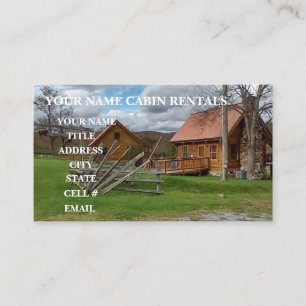 Landelijke bergcabin visitekaartje