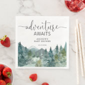 Landelijke bergen buiten thema bos bossen servet (Insitu)