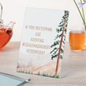 Landelijke Berglandschap Instagram Hashtag Reclamebord Met Voetstuk (Insitu)